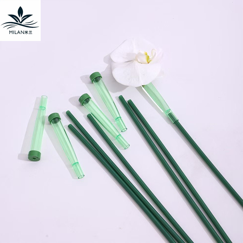 Orquídea de mariposa alargada tubo de orquídea de mariposa flor fresca tubo de nutrición transporte de flores tubo de almacenamiento de agua material de herramientas de flores DIY