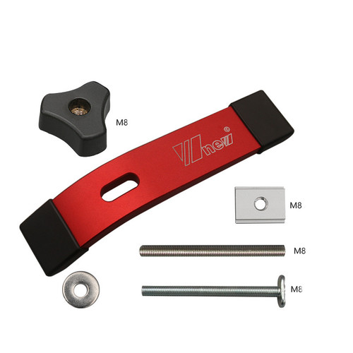 Woodworking pressure plate pressure block flip DIY circular saw T screw T slider handle slide chute woodworking T slot