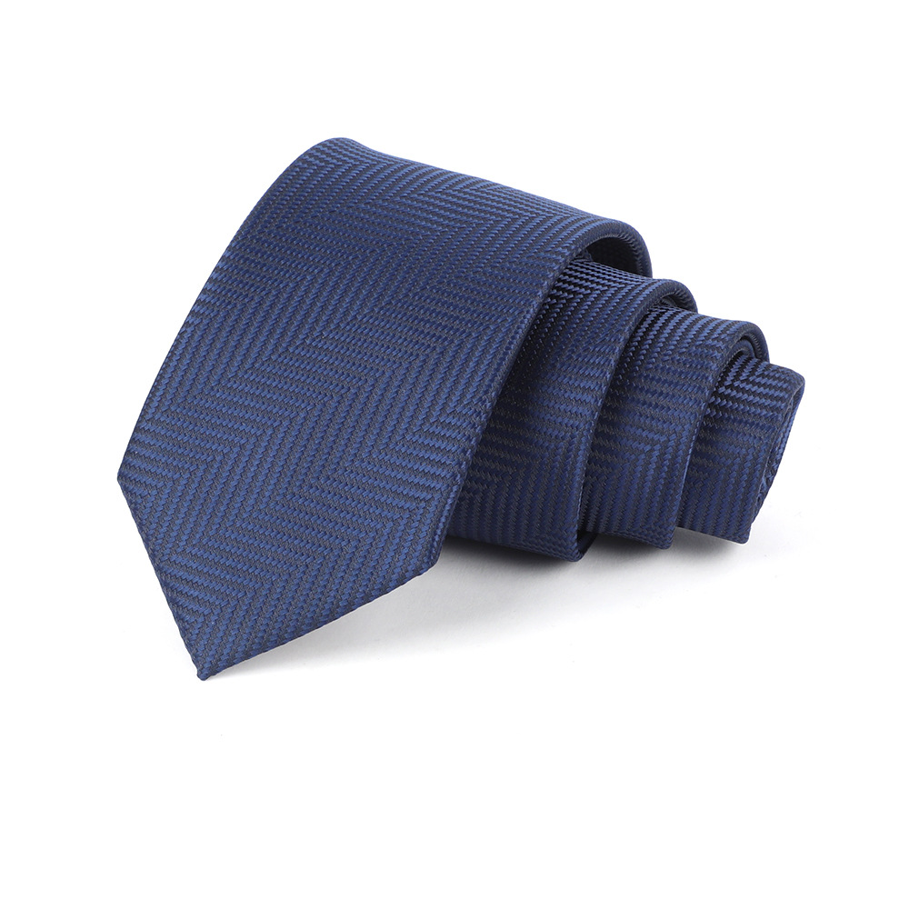 Corbata de hombre jacquard bordado 8CM poliéster seda corbata tejida hombre sentido superior l corbata logo diseño y producción