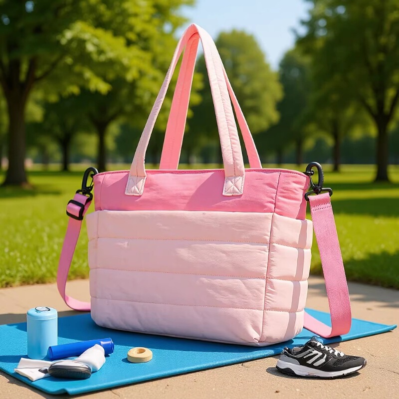 Amazon's Best-Selling Women's Puffer Tote Bag, Quilted Work Bag, Nurse Bag, Women's Shoulder Bag, Travel Gym Bag