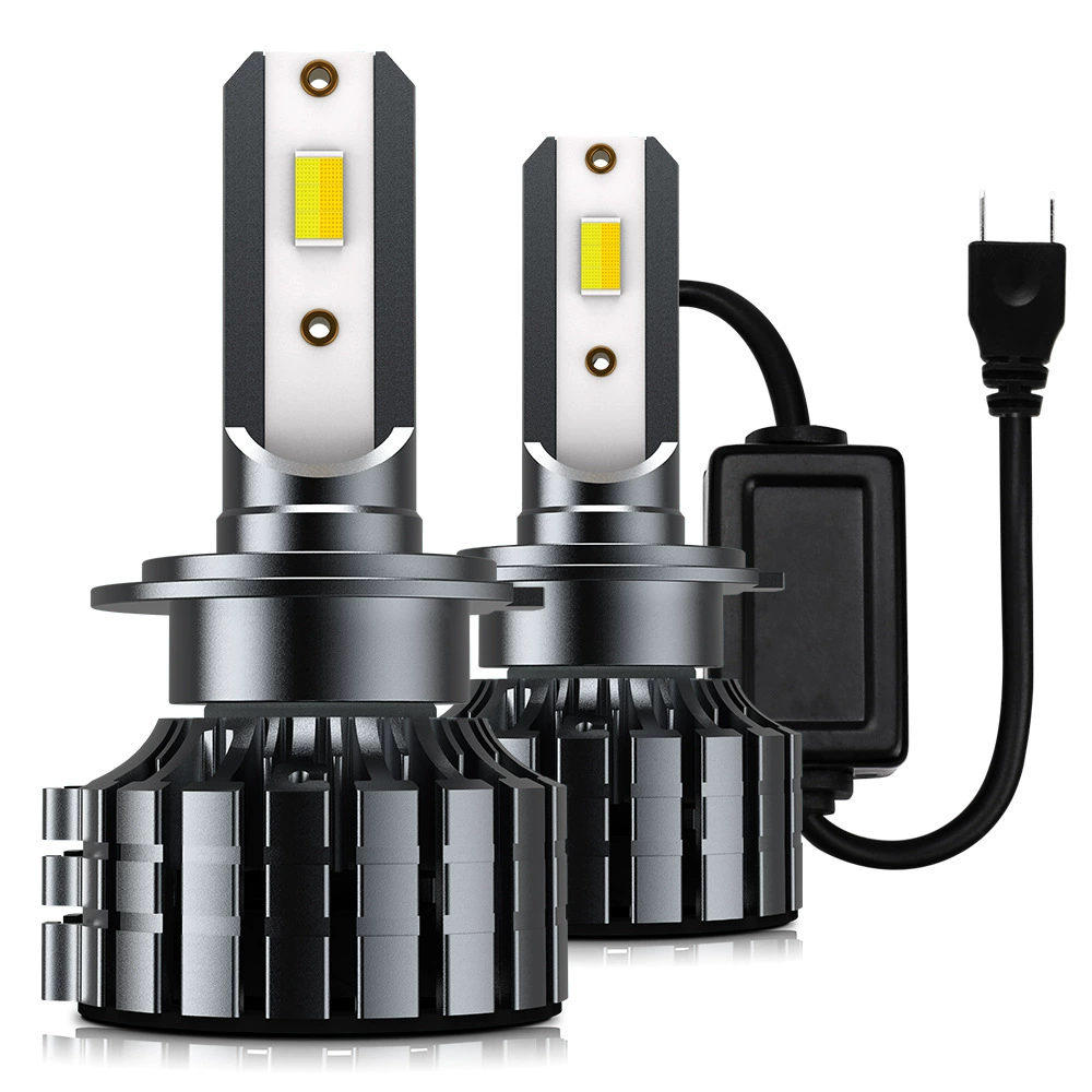 L7 трёхцветные LED-автомобильные фары h4 LED головной свет h11LED лампа трёхцветная двухцветная езда мигание прямой поставщик