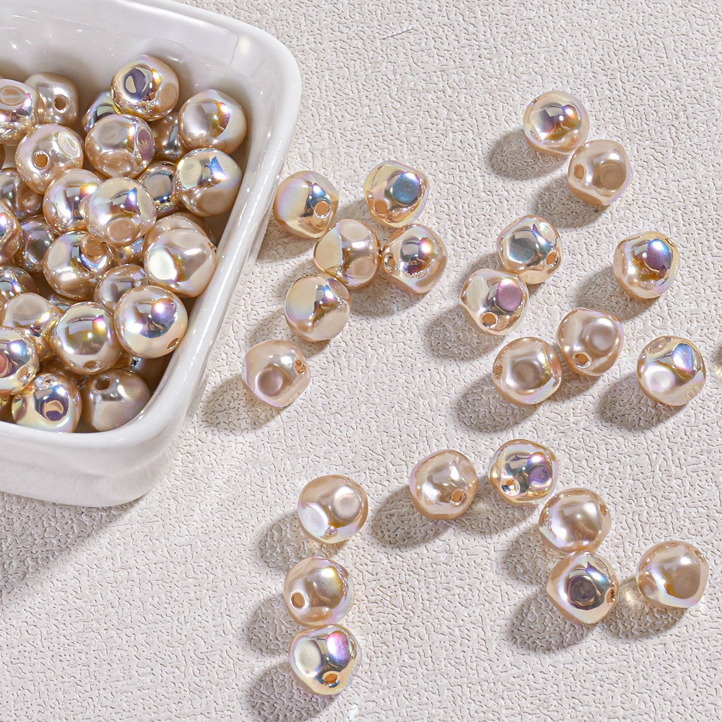 Heidi Pearl-cuentas de perlas de imitación irregulares, estilo barroco, para cadena de teléfono móvil, Material de bricolaje, accesorios para pulseras.