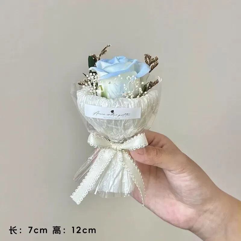 七夕教师节礼物迷你口袋见面小花束玫瑰向日葵永生花仿真花伴手礼|undefined