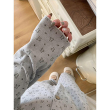 韩版毛绒可爱小熊海岛绒睡衣女冬季2025加厚长袖长裤家居服套装潮