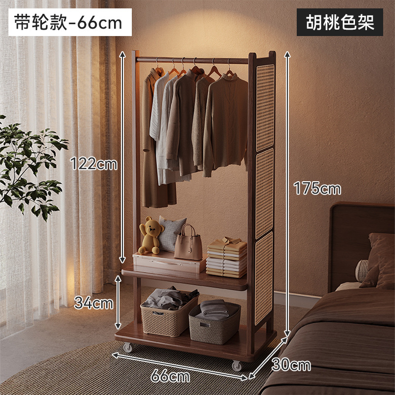 Percha de ropa de piso para dormitorios, percha de ropa de piso pequeña, percha de ropa móvil, percha de ropa simple, percha de ropa doméstica