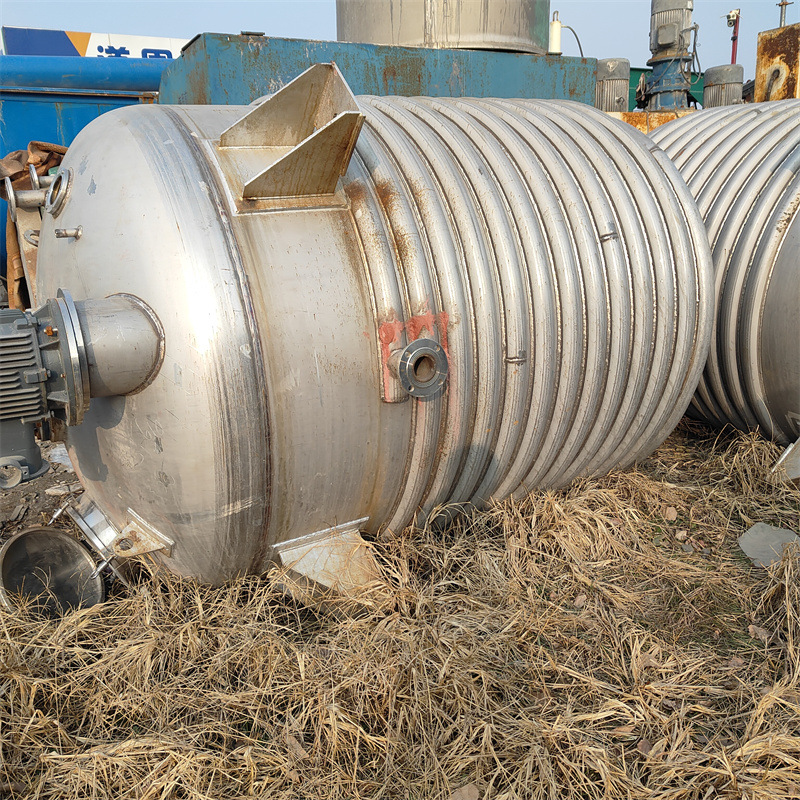 转让二手外盘反应釜 化工电加热反应装置 双层真空反应设备