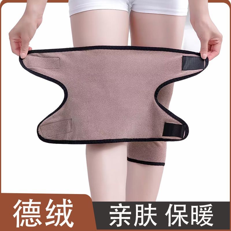 冷えた足を暖かく保つベルクロ膝パッド、高齢者向けエアコン、男女兼用の夏用厚手関節サイクリング膝パッド|undefined