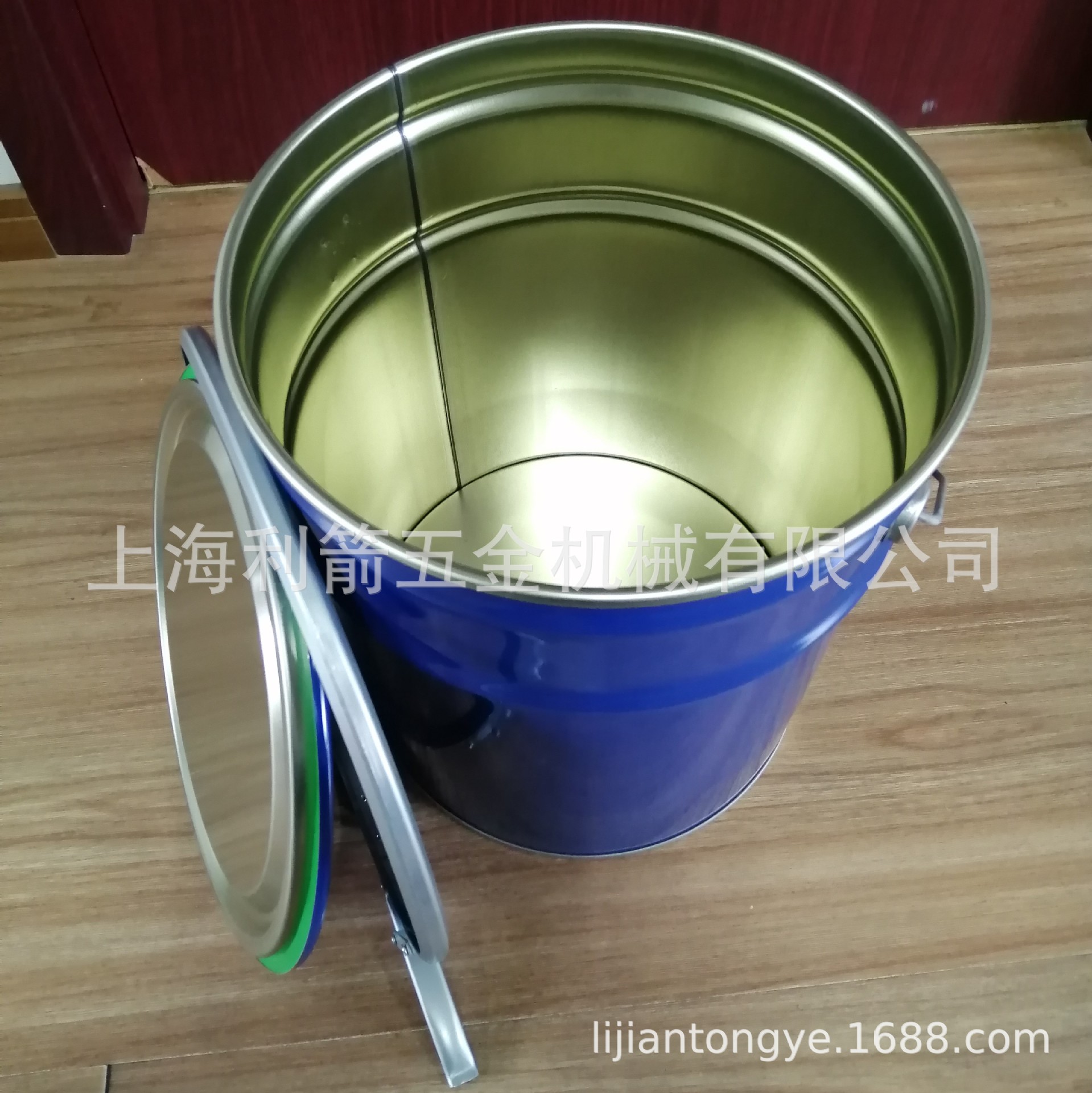 20L金属开口桶，抱箍喇叭桶，直身铁桶，马口铁桶溶剂桶，上海利