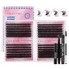 DIY-JMS-045+black double-headed glue+double-headed brush+tweezers+glue remover