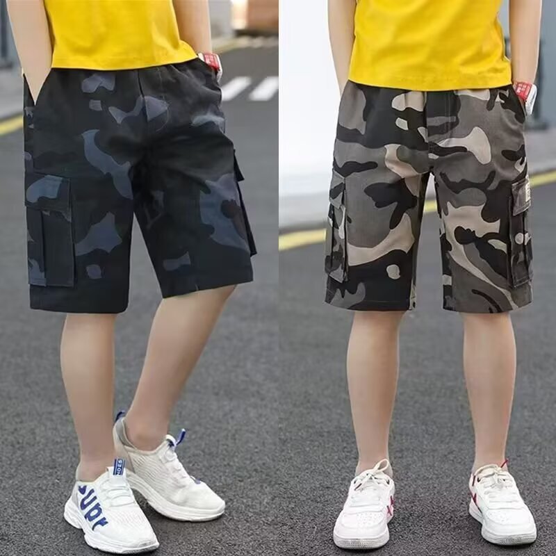 Cross-Border European and American Popular Versatile Summer Men's Comfortable Stretch Camouflage Trendy Personality Fashion Boyfriend American Shorts