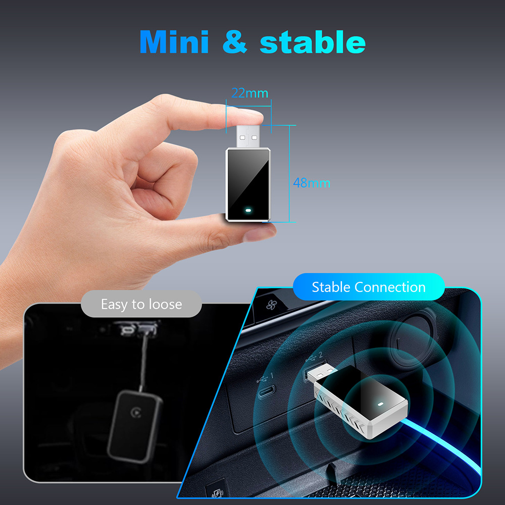 Luruibao Wireless Box 2-in-1 Apple Wireless CarPlay Box Android Auto Cross-Border New Product Adapter