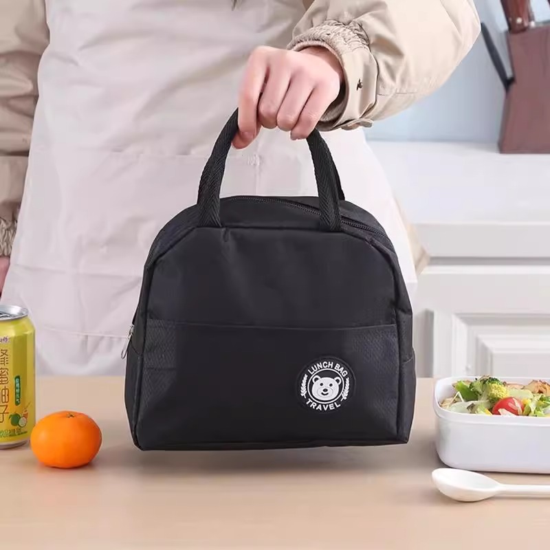 Bolsa de almuerzo, bolsa de mano, bolsa de almuerzo, bolsa de almuerzo, bolsa de aluminio de gran capacidad para estudiantes, bolsa de almuerzo.