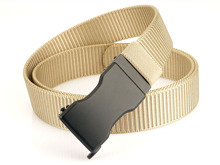 Nylon Casual Belt With Automatic Buckle For Men Quick Drying_voghion.com