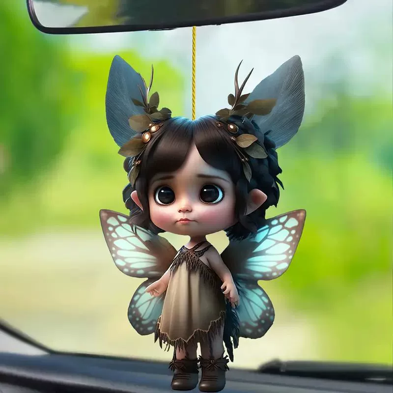(Cross-border trading), cute doll, acrylic pendant, rear view mirror, keychain