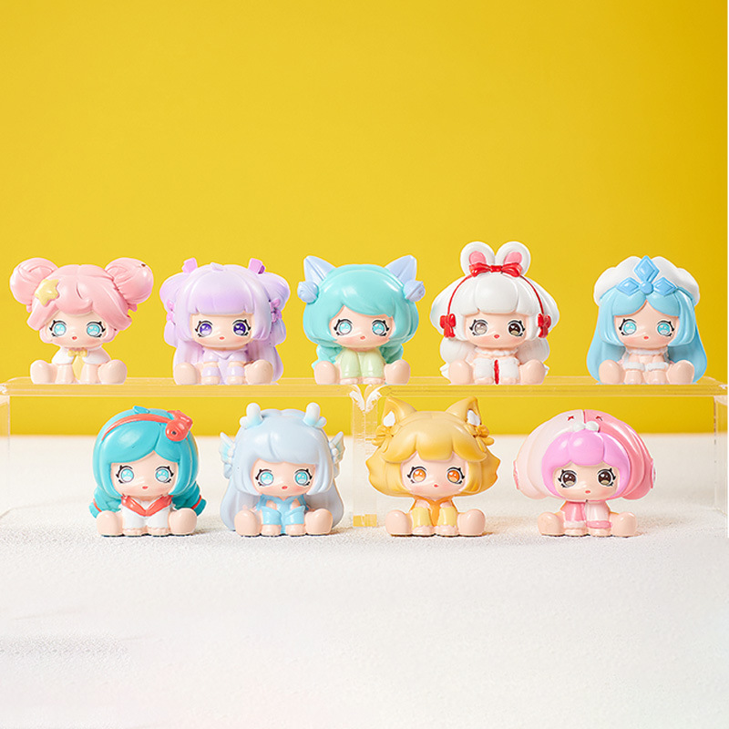 Las celebridades de Internet tienen el mismo estilo, súper dulce y lindo loppy, juego de moda, caja ciega, periféricos de mano, regalos de cumpleaños para amigos