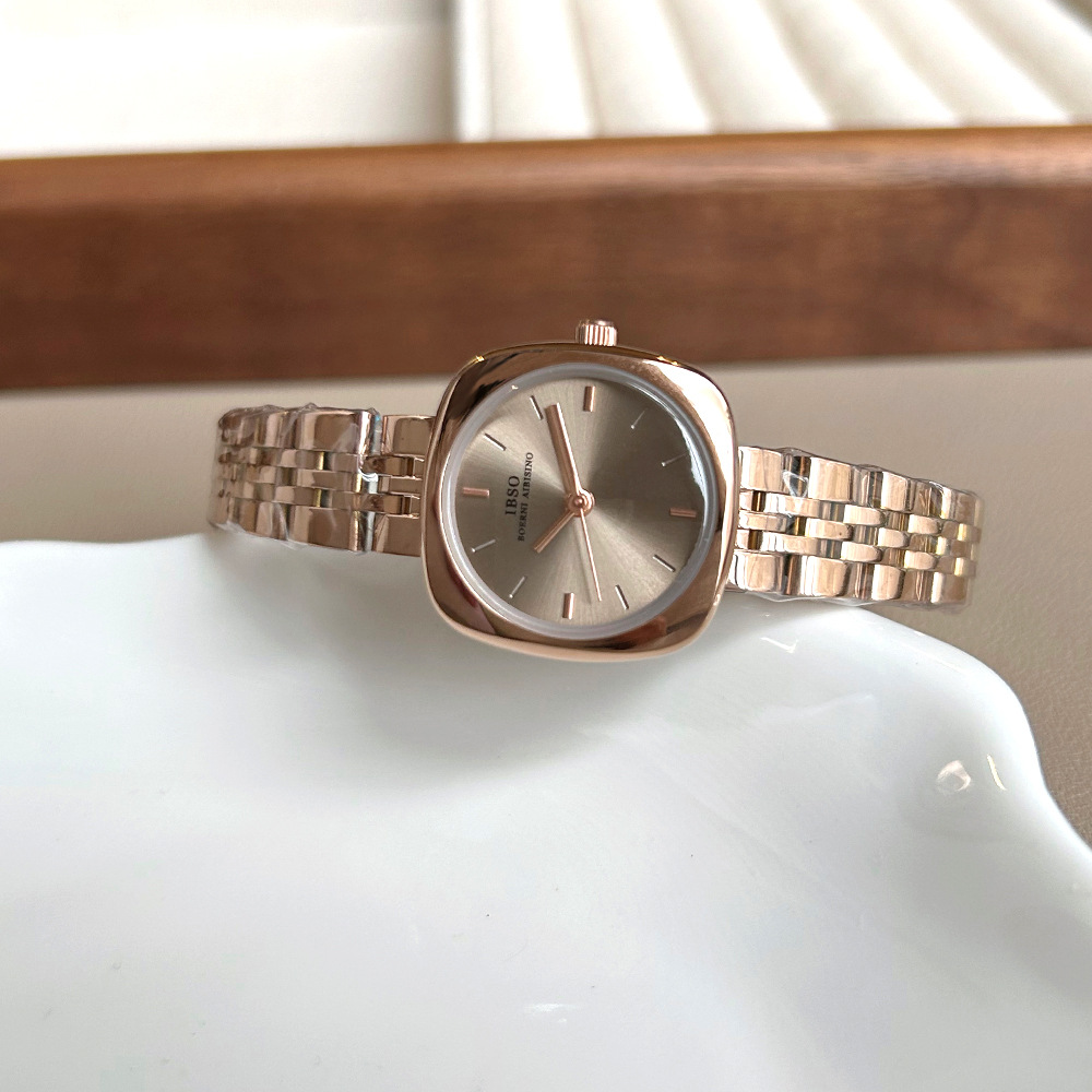 Ibso Women's Watch Silver Steel Strap Small Dial Quartz Elegant_voghion.com