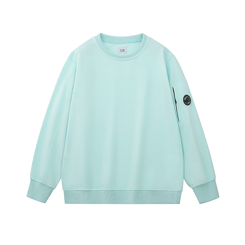 Brazo CP transfronterizo, lente redonda, cremallera, estilo de pareja, cuello redondo, suéter de manga larga y felpa para hombres y mujeres, ius marea