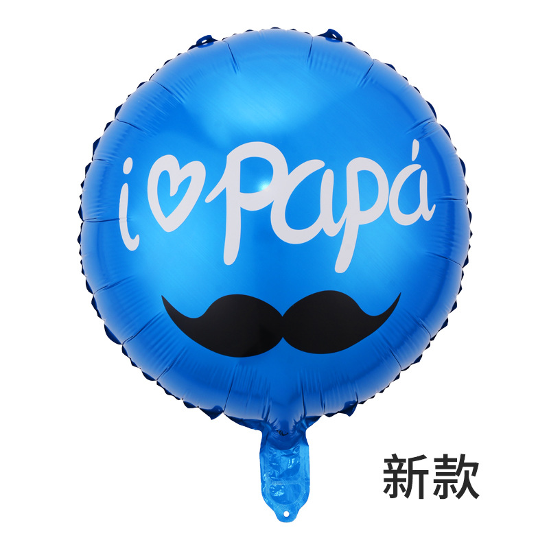 跨境南美外贸气球西班牙语父亲节卡通圆球装饰布置西语铝膜气球详情5