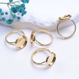 ��ɫ14K����12mm�ȏ��P��ָ�п��{����ָ�hdiy �ֹ��Ʒ�������