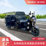 电动三轮车休闲家用代步客货两用拉货载货载人折叠小型出口外贸