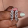 婚礼叶子宫廷金属耳环