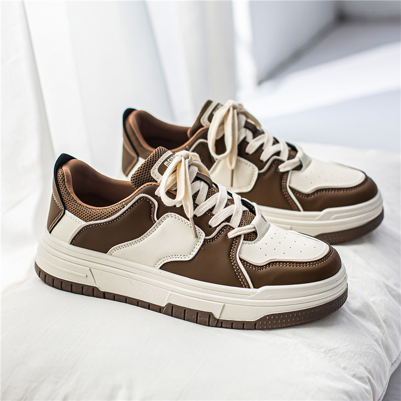 Meiretu 2024 celebrità di Internet Instagram tendenza versatile studente di nicchia sneakers stile americano in bianco e nero spesse_voghion.com