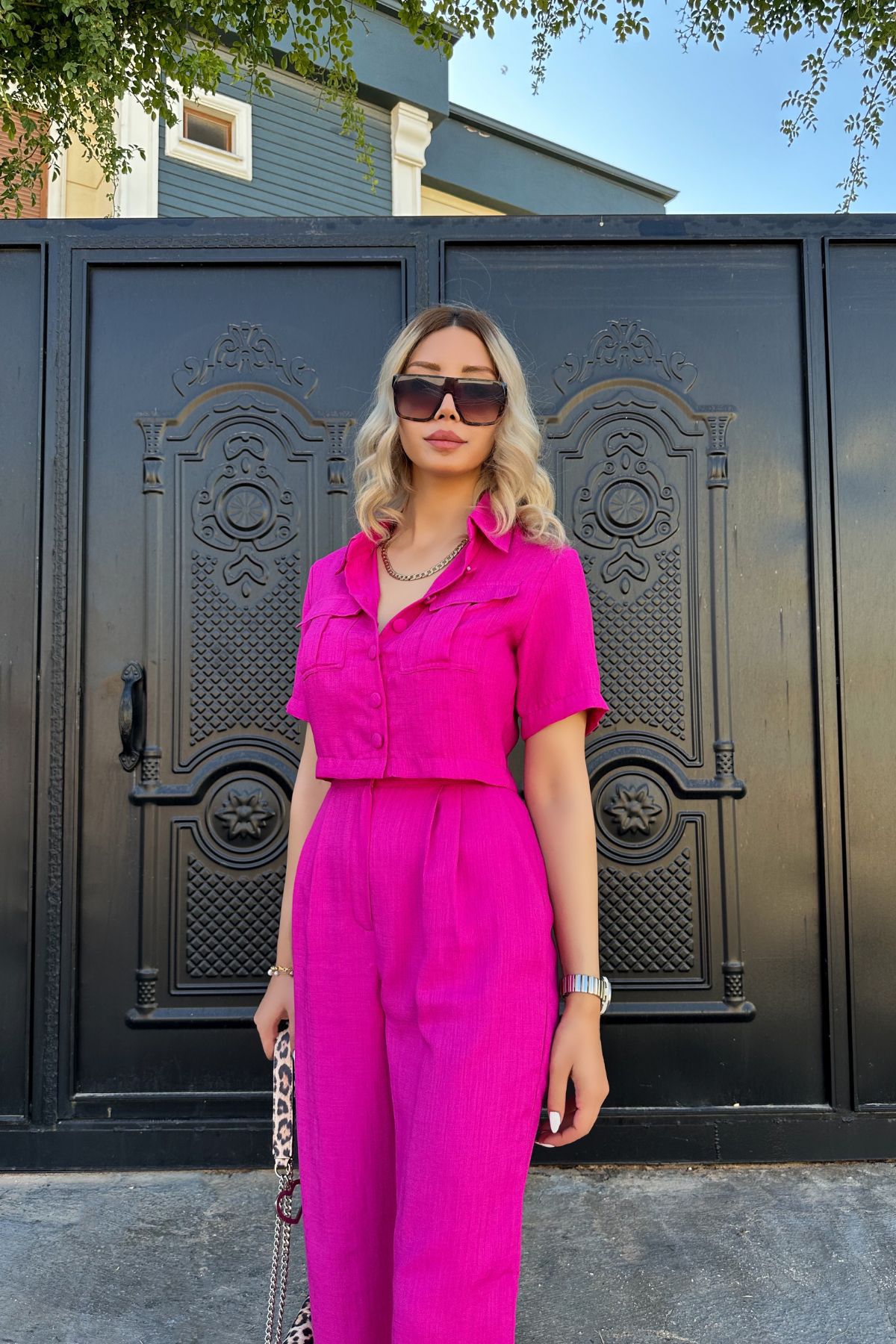 European And American Style Women's Summer Short Sleeve Two-Piece Set Cross-Border Trade, Elegant Casual For Women,_ecoleips.com
