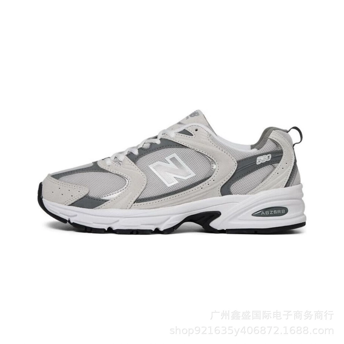 Кроссовки Running NB MR530, дышащий сетчатый верх в стиле ретро, легкая амортизация, EU 36–45