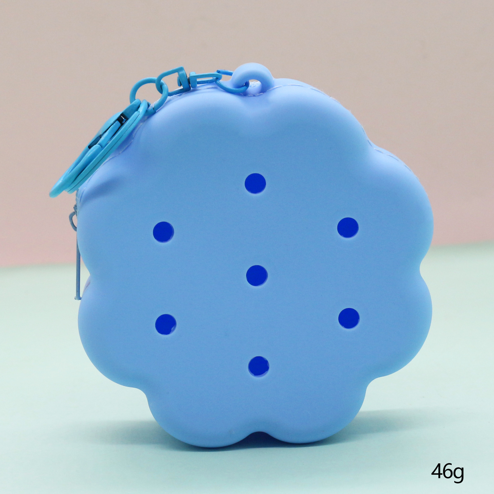 Inventario de dibujos animados de silicona agujero bolsa mini bolso diy bolsa de almacenamiento bolso auriculares llavero colgante regalo