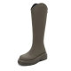 2023 New Knight Boots Women's Thick Leg Large Tube Wai Boots chubby girl Boots High Boots Fat Girl plus size Women's Boots