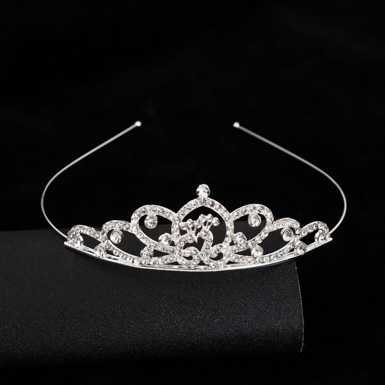 Corona transfronteriza cabeza de cumpleaños para niños joyas de cabello de fiesta joyas de boda flor princesa diamante cabeza de aro