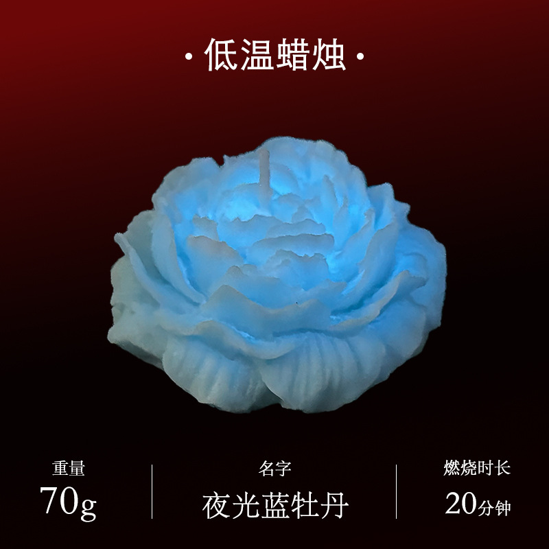 Jiuai Low-Temperature Massage Candle in Gilt Peony Design for Couples — detail image 32