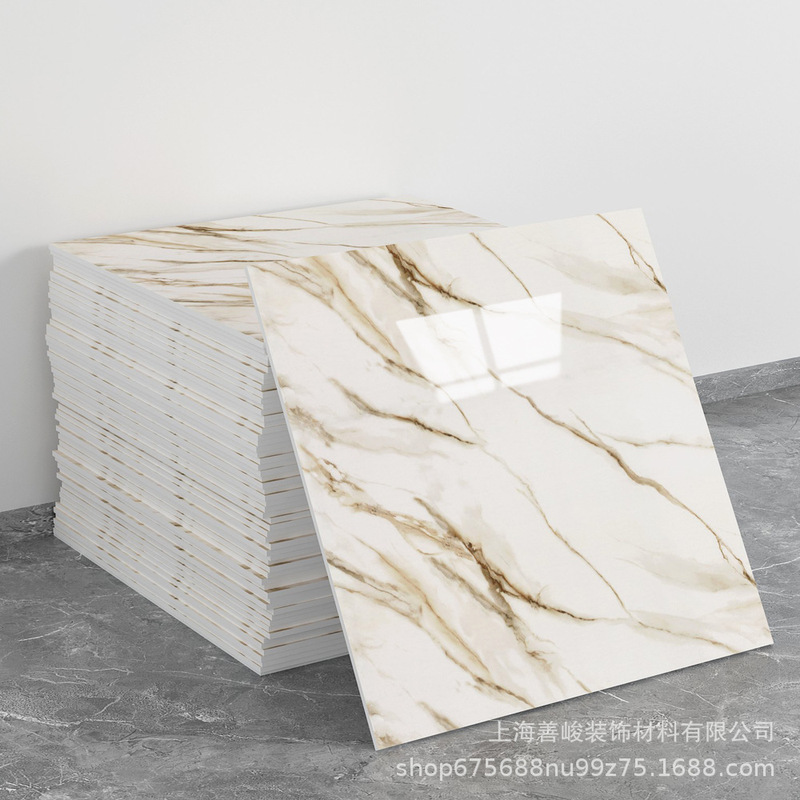 跨境出口批发30*30cm 仿瓷砖大理石纹自粘墙壁纸护墙板铝塑板贴纸|undefined