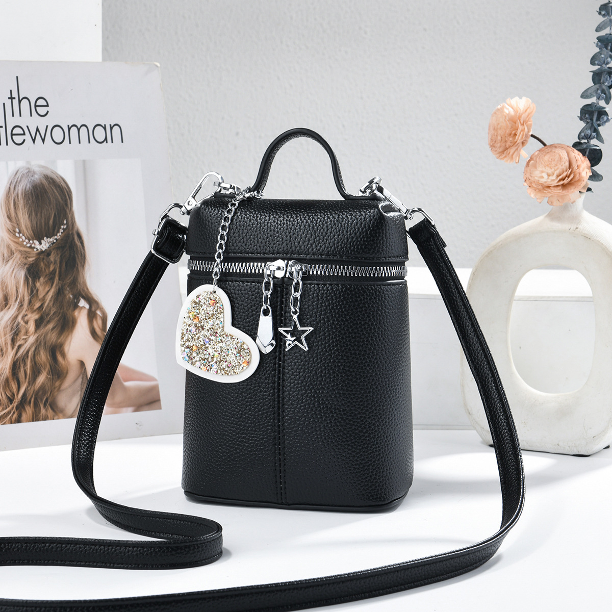 Exquisita mini bolso de cubo casual bolso de viaje diario de moda versátil mochila de hombro bolsas transfronterizas