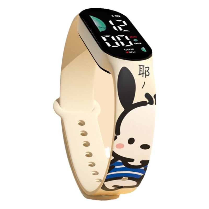 Nueva Pacha perro de dibujos animados reloj electrónico estudiante de la Escuela Primaria lindo niños de dibujos animados impreso LED reloj deportivo al por mayor