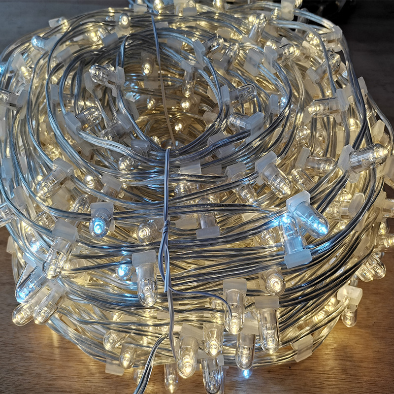 Luces LED transfronterizas pequeñas luces de colores, cuerdas de luces de Ambiente de campamento al aire libre, puestos de navidad, decoración de jardines, pequeñas luces