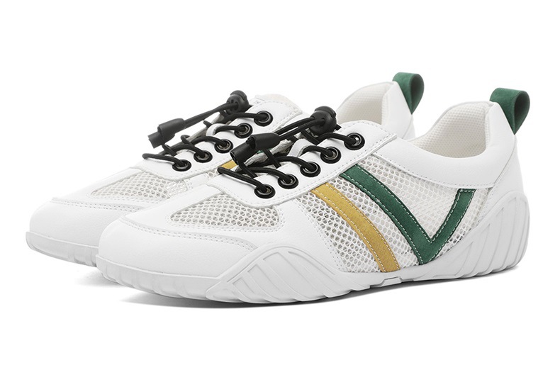 Giày sneaker nữ lưới thoáng khí đế bằng mẫu mới 2025 — 9160-2 (kiểu thoáng khí) màu trắng, 9160-2 (kiểu thoáng khí) màu be chi tiết 14