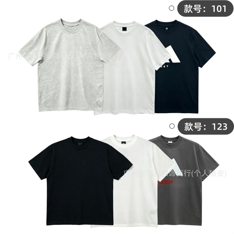 A Brand Short-Sleeved Balenciaga Collaboration T-Shirt, Summer Unisex Loose Top A Brand Short-Sleeved Balenciaga Collaboration T-Shirt, Summer Unisex Loose Top