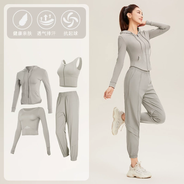 Khaki long-sleeve, set, 4 piece set