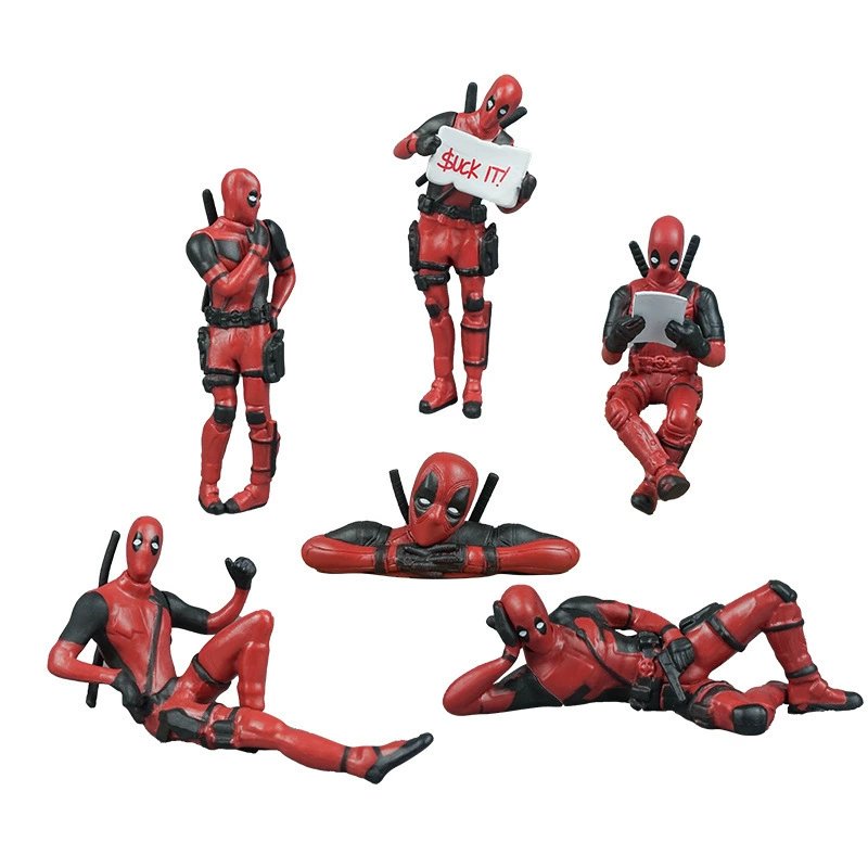 Кросс-борт Deadpool модель модели, сигнал лучше боевой позы, аниме кукла-автомобиль Zhong консоль украшение