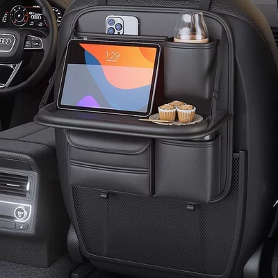 Storage Box Dining Table Car | Chair back anti-kick pad - short-version-with-table-42x42