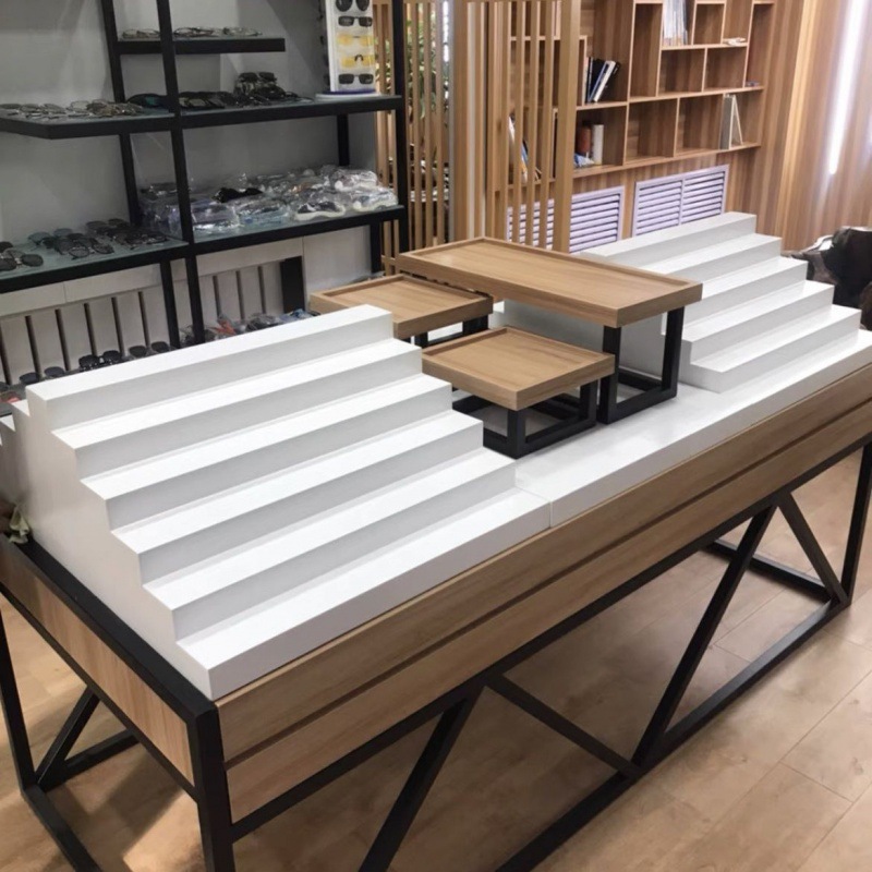 眼镜展示柜台快时尚眼镜店货架烤漆玻璃柜展柜近视太阳墨镜陈列柜