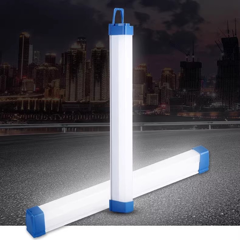 Lámpara LED de emergencia recargable, tubo, USB, magnética, camping