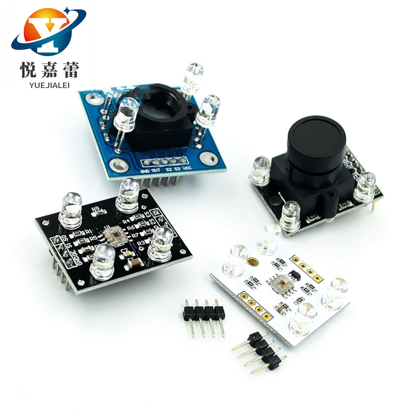 GY-31/GY-33 TCS34725带广角镜头 TCS3200D/TCS230颜色识别传感器