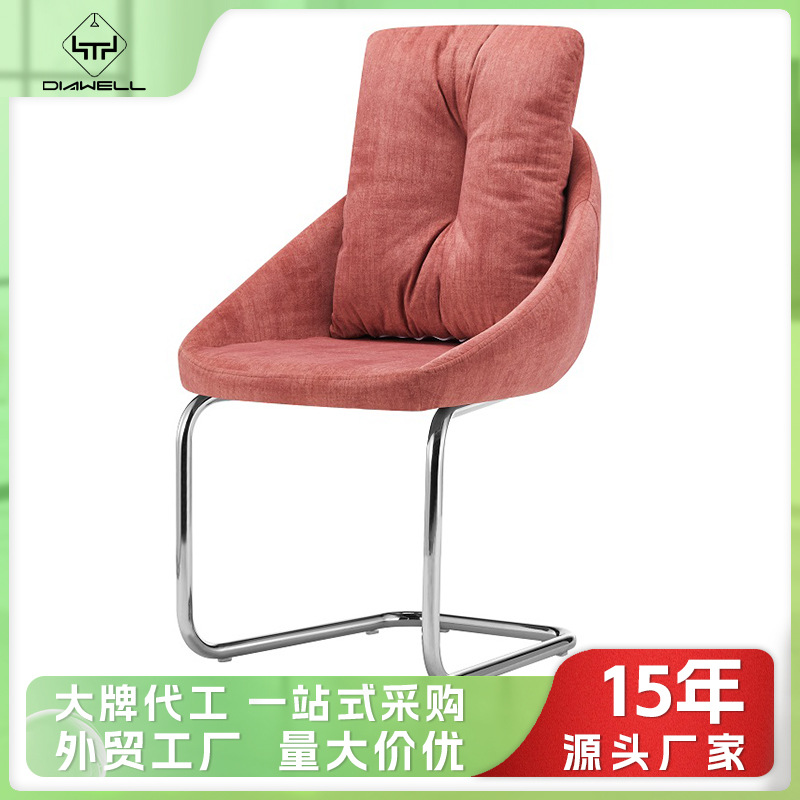Silla de comedor personalizada silla de mesa de comedor de alta calidad silla de respaldo de lujo ligera silla de hierro forjado nórdica silla de exportación transfronteriza image 1