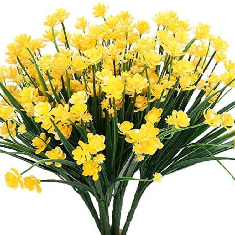 Transfronterizo exclusivo para 7 Tenedor primavera hierba Camelia Rosa plástico Lotus cielo estrellado fábrica en stock plantas de agua de simulación en stock