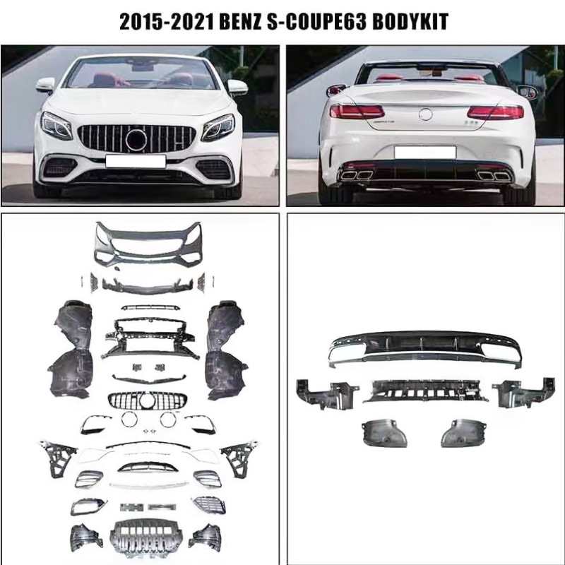 15-21 Mercedes-Benz S-Class W217 Coupe S400 S450 S500 Modified S65 S63AMG Surrounded