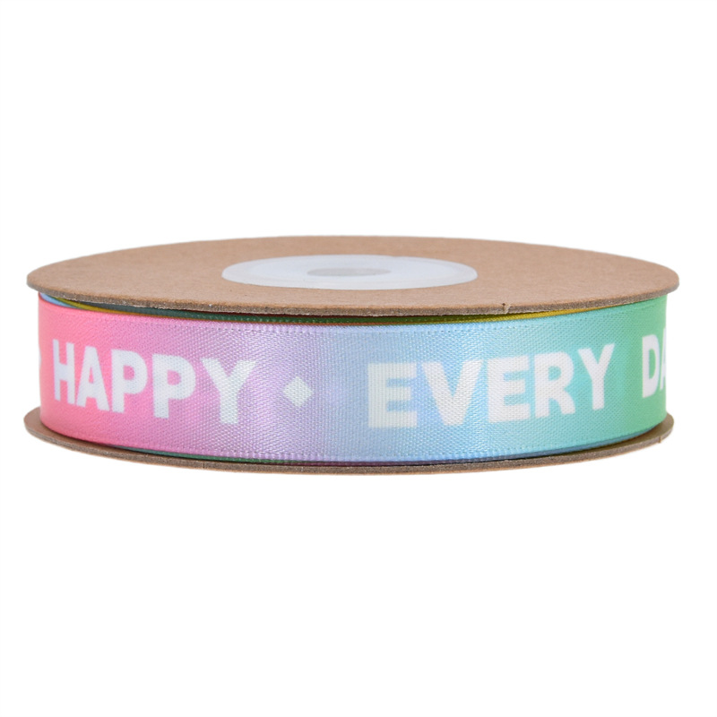 Transfronterizo nueva cinta de cumpleaños feliz decoración de la torta cinta regalo de los niños regalo embalaje regalo de la cinta