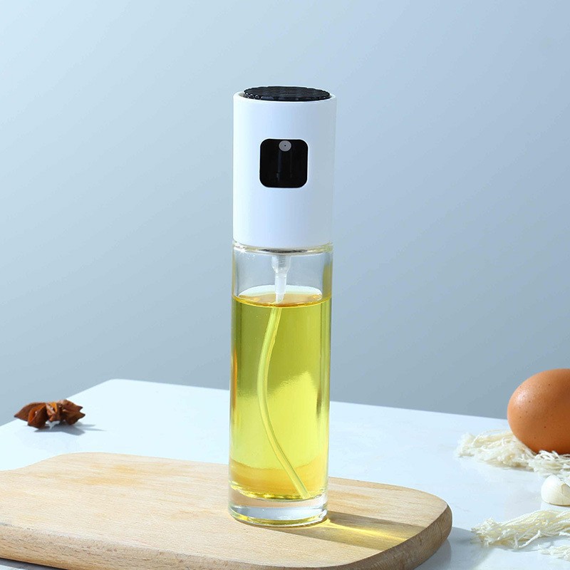 Botella de spray de vidrio cocina hogar aire freidora atomización de alta presión comestible aceite de oliva spray kettle spray