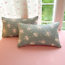 单品枕套100全棉枕头罩枕头皮家用卡通碎花纯棉枕头套成人48x74cm